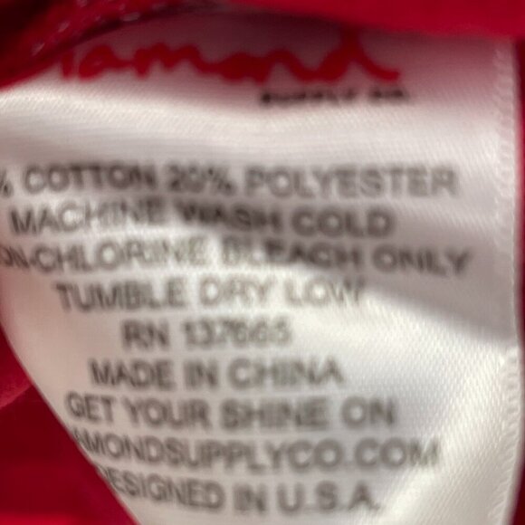 Diamond Supply Co. Women's Red OG Script Crewneck - Size XS - NWT - Picture 5 of 6